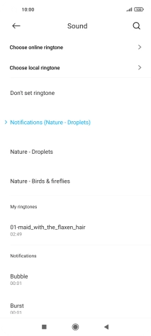 Press the required message tones to hear them.