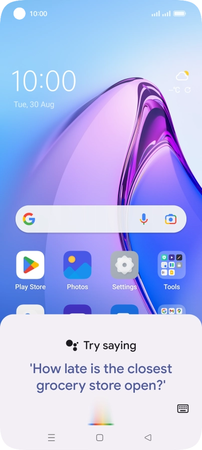 Press the explore icon.