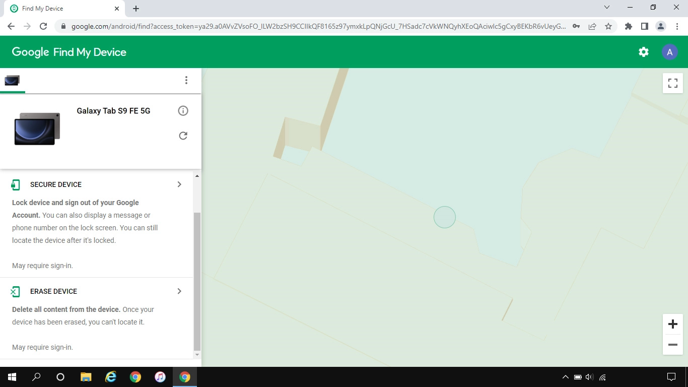 Click ERASE DEVICE and follow the instructions on the screen to delete all tablet content. Please note that you will no longer be able to use Find My Device when you've deleted all tablet content.
