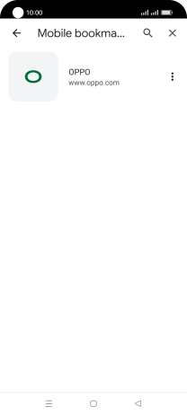 Press the required bookmark.