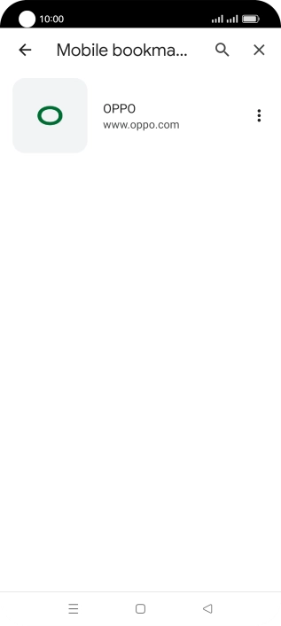 Press the required bookmark.