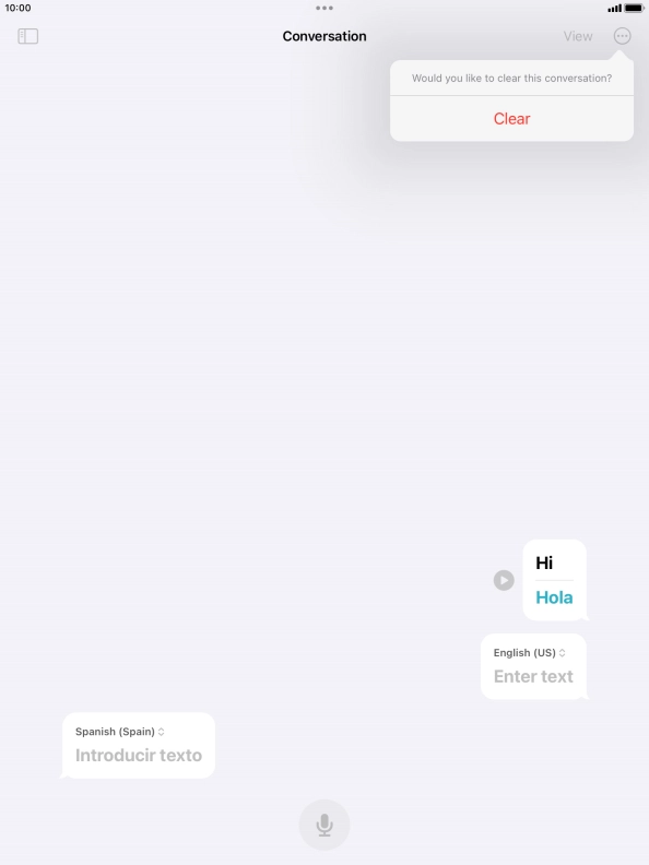 Press Clear. Press Clear.