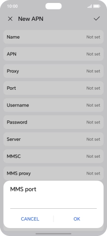 Key in 8799 and press OK.