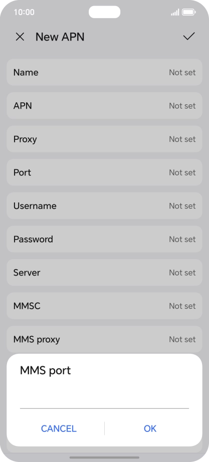 Key in 8799 and press OK.