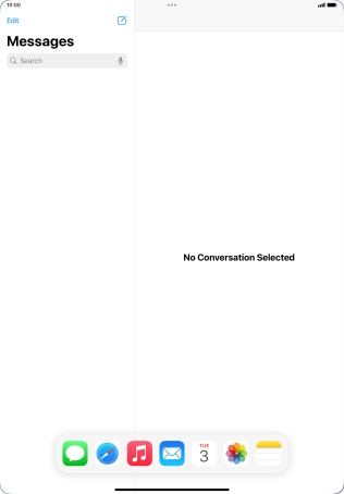 Slide your finger downwards on Dock to minimise it.