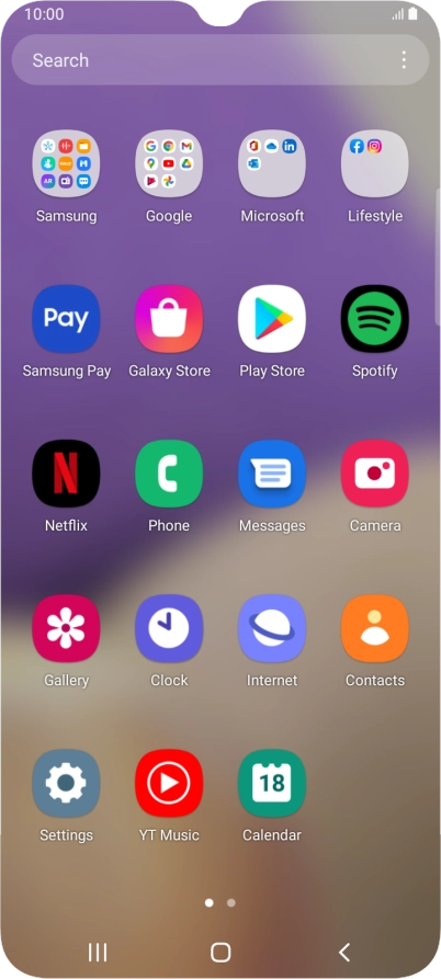 Press Gallery and go to the required folder. Press Gallery and go to the required folder.
