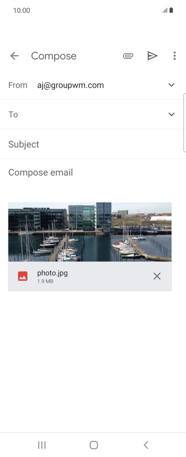 Press the field next to 