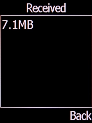 The incoming data usage is displayed.