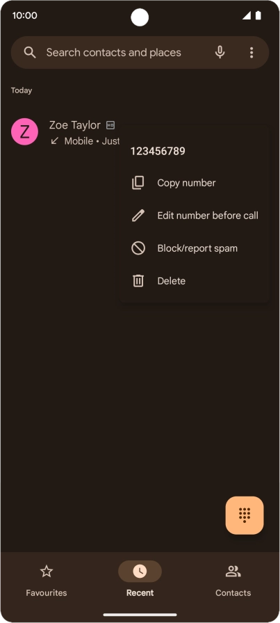 Press Block/report spam.