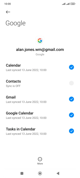 Press the field next to 