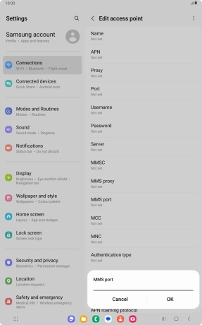 Key in 8799 and press OK.