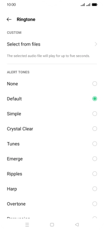 Press the required message tones to hear them.