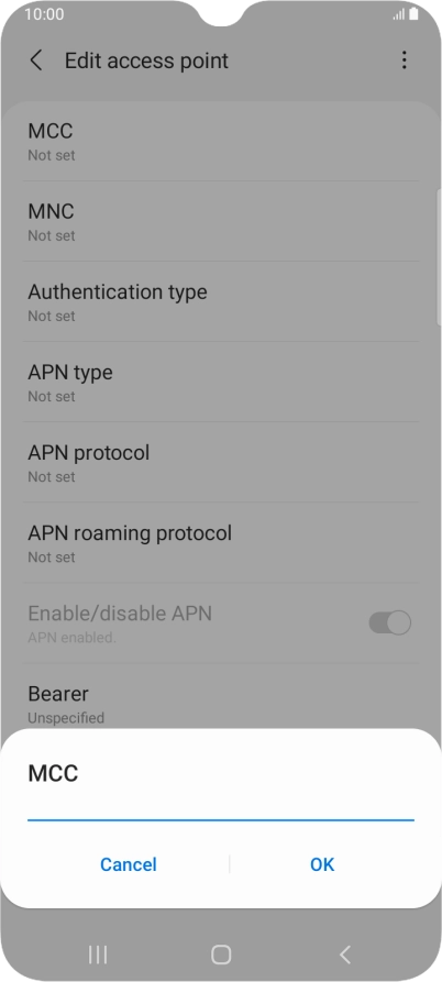 Key in 234 and press OK.