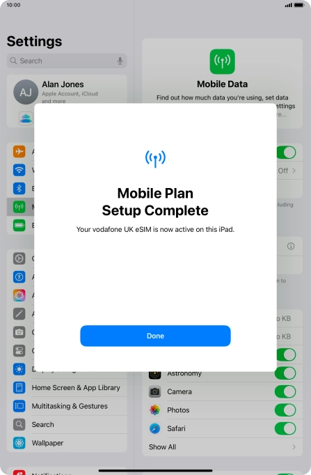 Press Done. Press Done.
