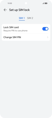 Press Change SIM PIN.