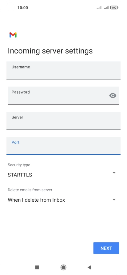 Press the drop down list below 