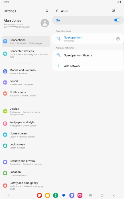 Press the Home key to return to the home screen. Press the Home key to return to the home screen.