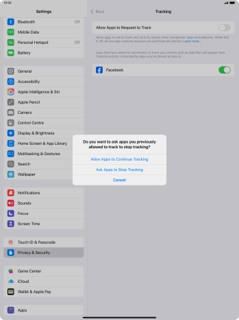 If you turn off the function, press the required setting. If you turn off the function, press the required setting.