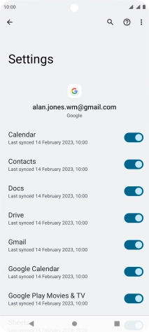 Press the Home key to return to the home screen.