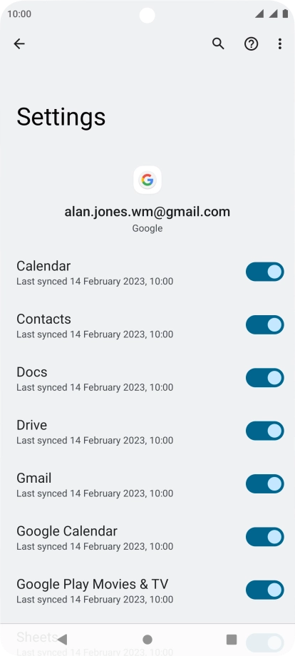 Press the Home key to return to the home screen.