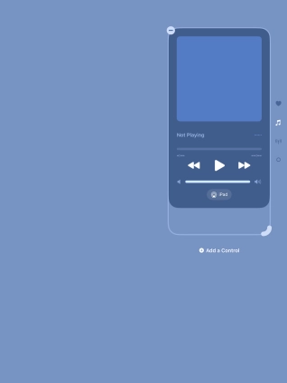 Press the remove icon on the required function to remove it from Control Centre.