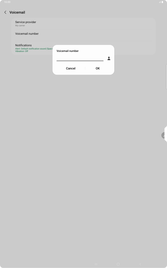 Key in +447836121121 and press OK.