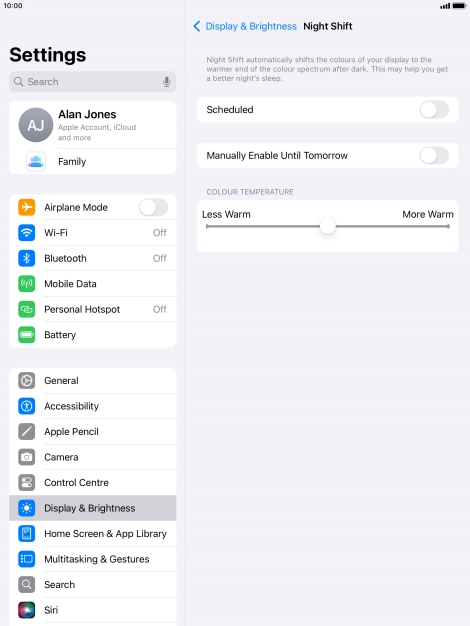 Press the indicator next to Press the indicator next to