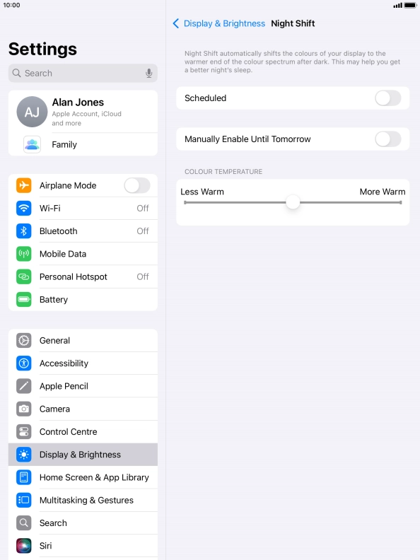Press the indicator next to Press the indicator next to
