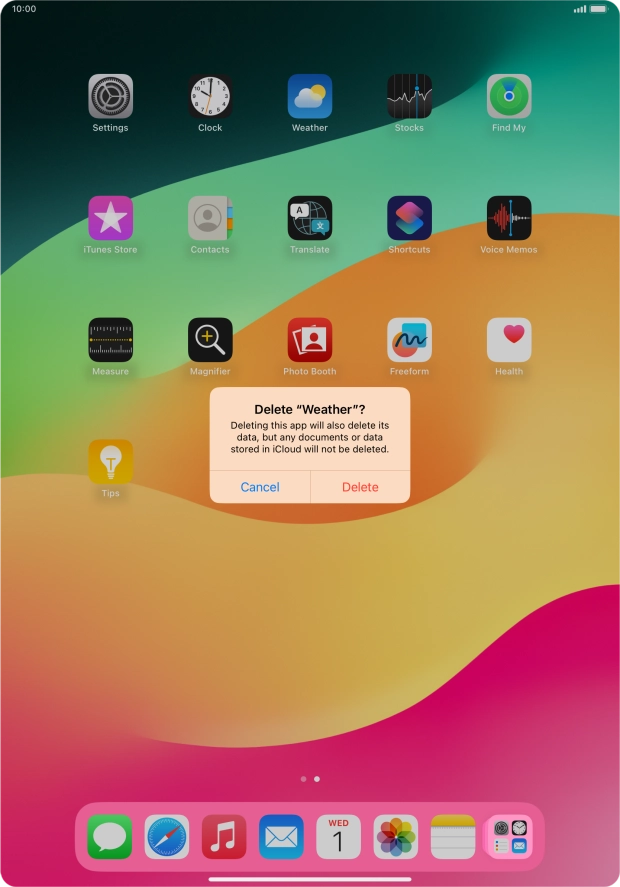 Press Delete. Press Delete.