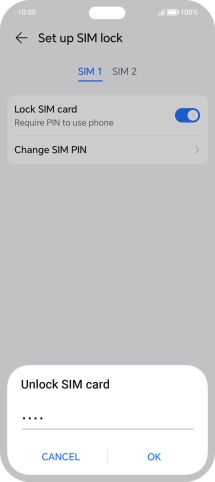 Key in your PIN and press OK. Key in your PIN and press OK.