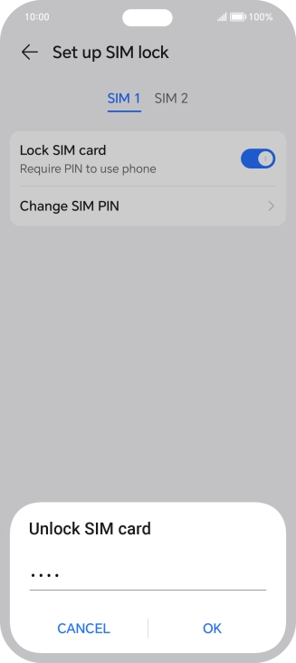 Key in your PIN and press OK. Key in your PIN and press OK.