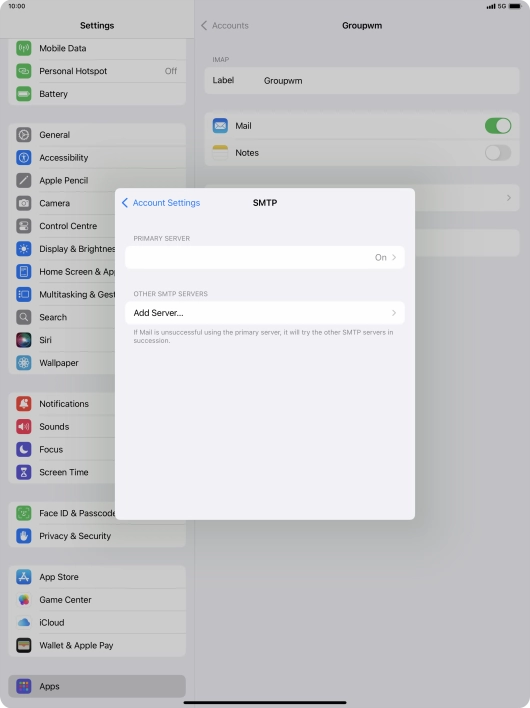 Press the field below 