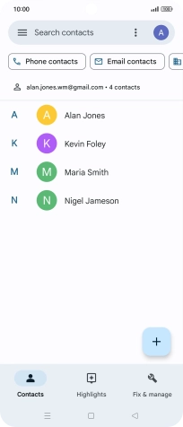 Press the Home key to return to the home screen.