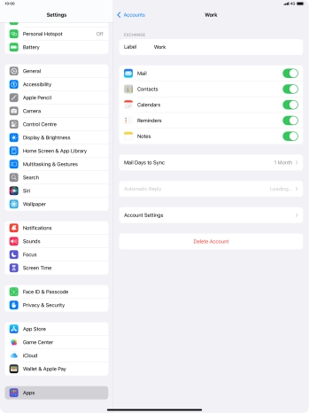 Press Account Settings.