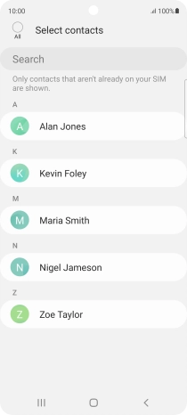 Press the field above 