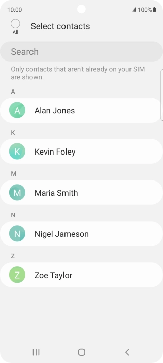 Press the field above 