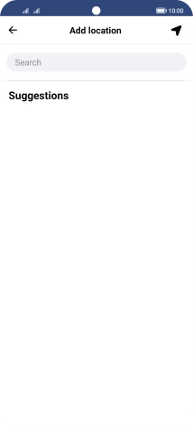 Press the search field and key in the required search word.