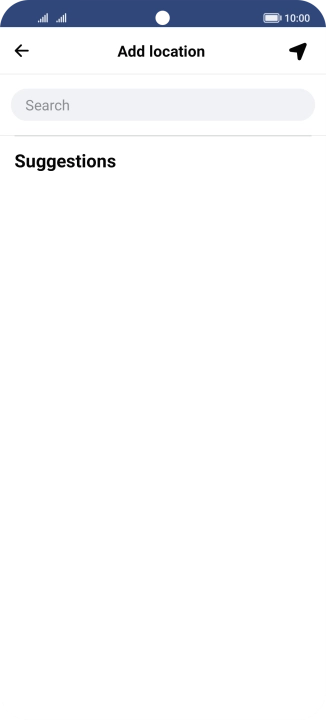 Press the search field and key in the required search word.