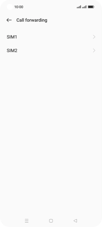 Press the required SIM.