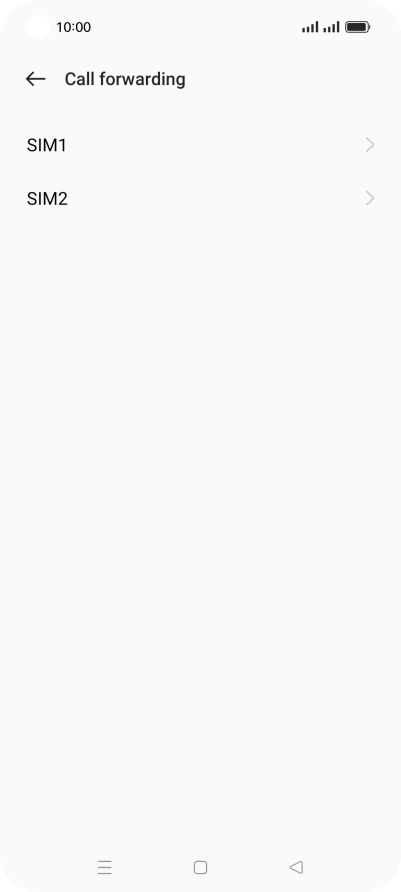 Press the required SIM.