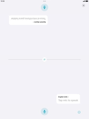 Press the end icon to end two-way view.