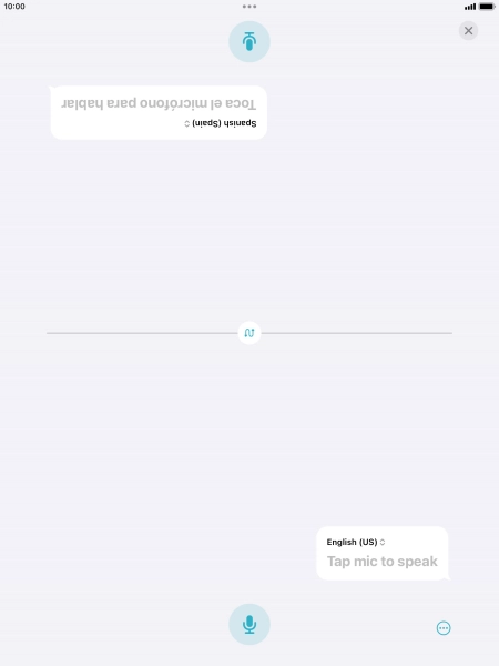 Press the end icon to end two-way view.