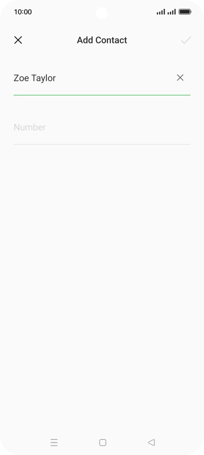 Press Number and key in the required phone number.