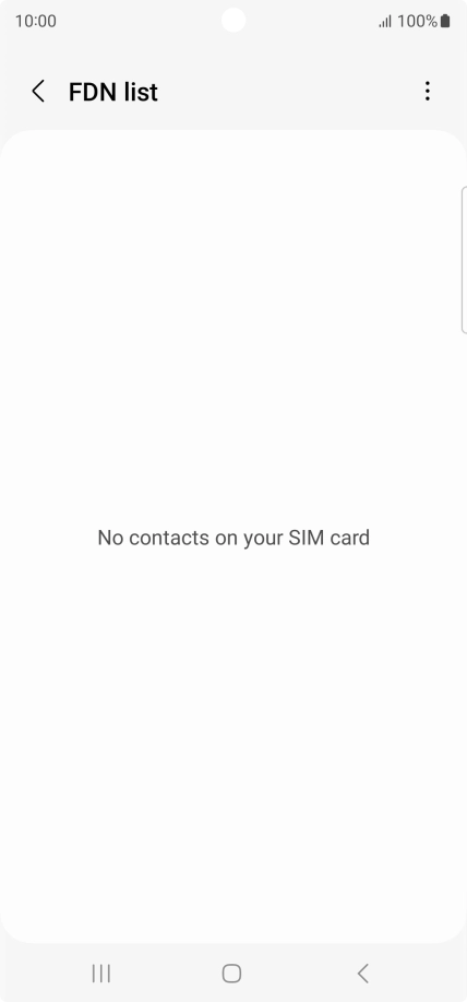 Press the menu icon.