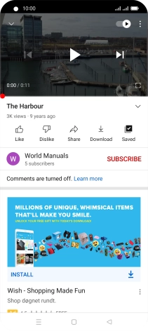 Press the Home key to return to the home screen. Press the Home key to return to the home screen.