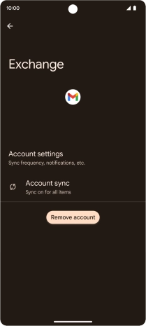 Press Account settings.