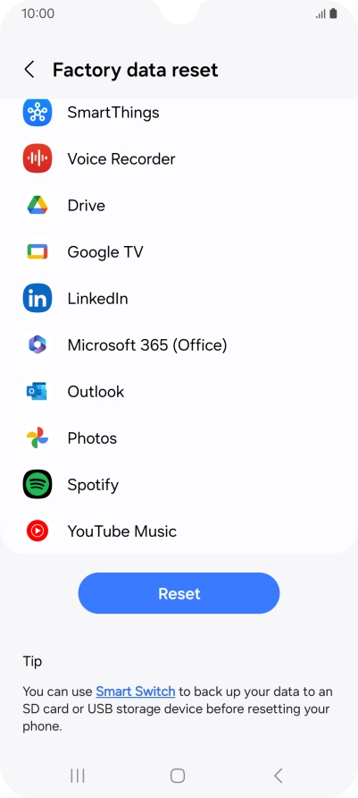 Press Reset. Press Reset.