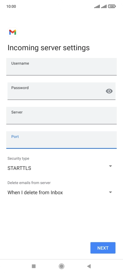 Press the drop down list below 