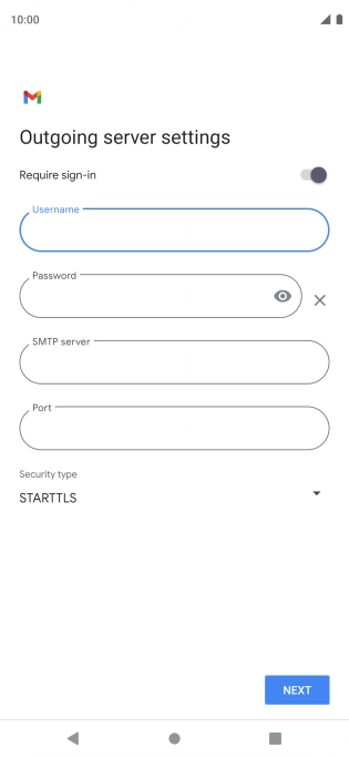 Press the field below 