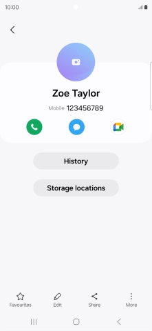 Press the Home key to return to the home screen.
